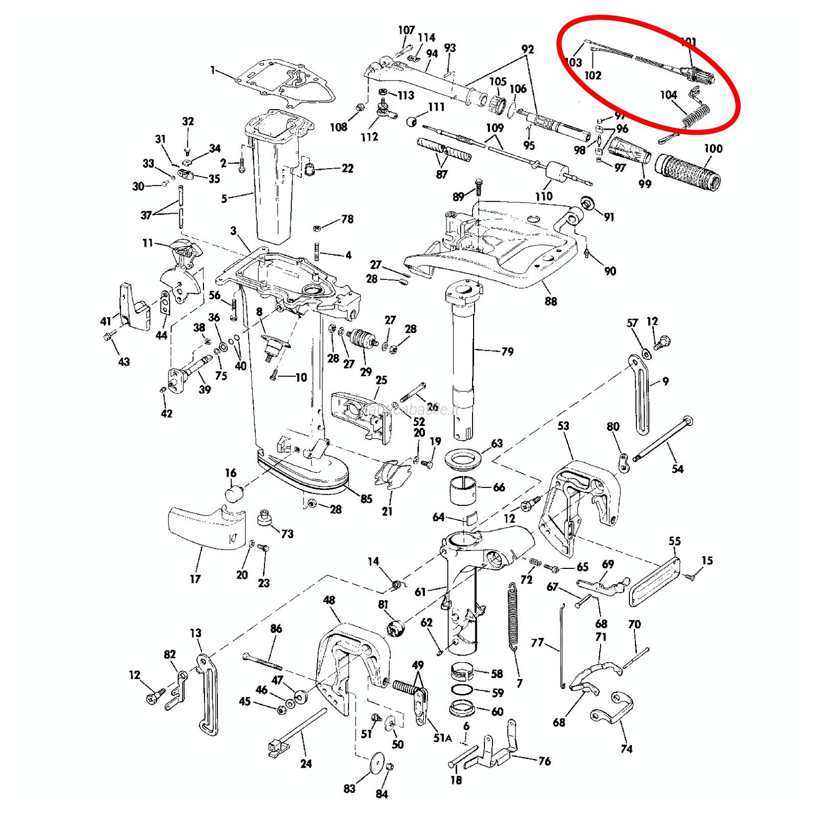 OMC Johnson EVINRUDE Tiller Handle Stop Switch Kit 398692 for sale